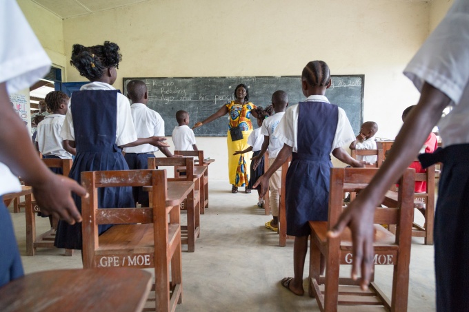 Elizabeth Toe's KG-2 class at Billy Town. Credit: GPE / Kelley Lynch